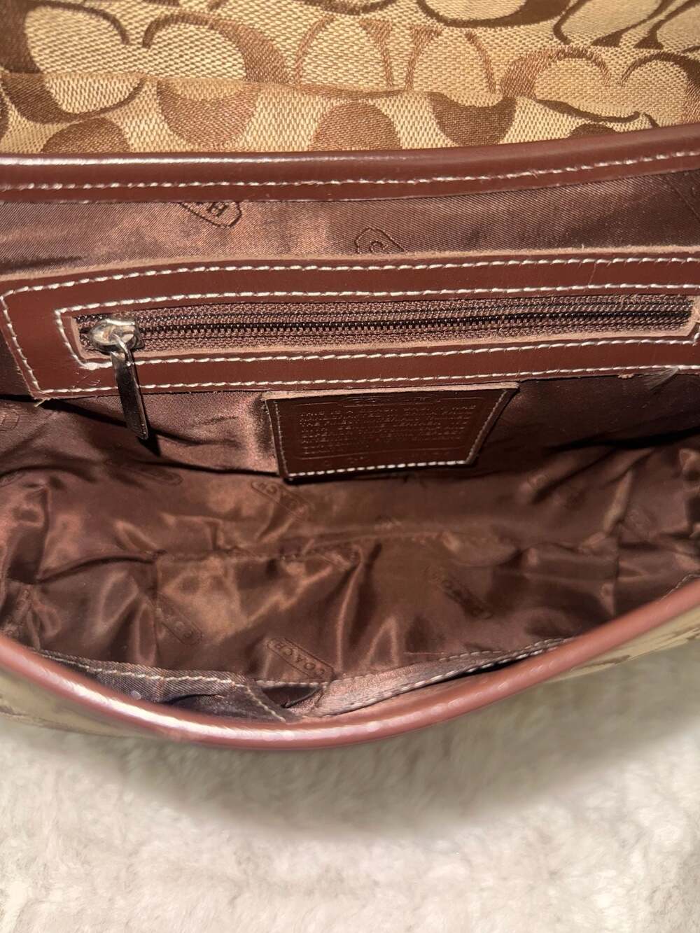 Coach Signature C Canvas and Leather Soho Small Flap Shoulder Bag - Picture 6 of 6